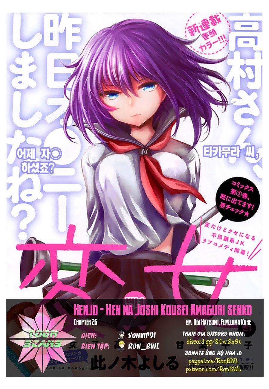 Henjo – Hen na Joshi Kousei Amaguri Chiko Chapter 26 - Trang 1 - Dâm Cô Nương