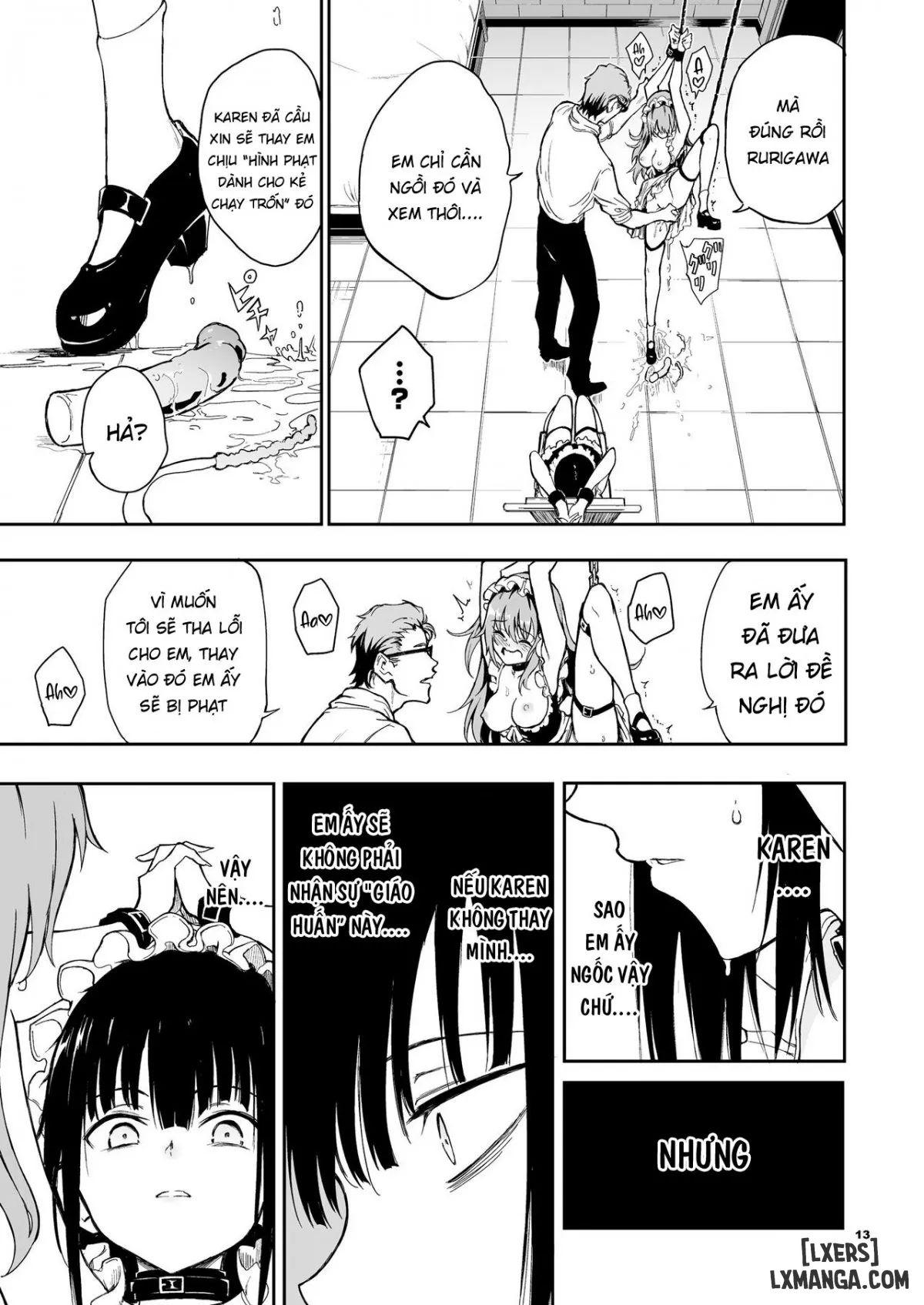 Maid Kyouiku -Botsuraku Kizoku Rurikawa Tsubaki Chapter 6 - Trang 14 - Dâm Cô Nương
