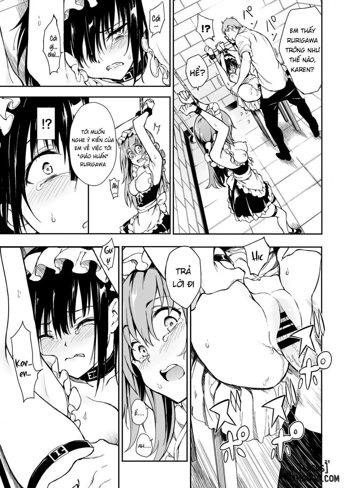 Maid Kyouiku -Botsuraku Kizoku Rurikawa Tsubaki Chapter 6 - Trang 22 - Dâm Cô Nương