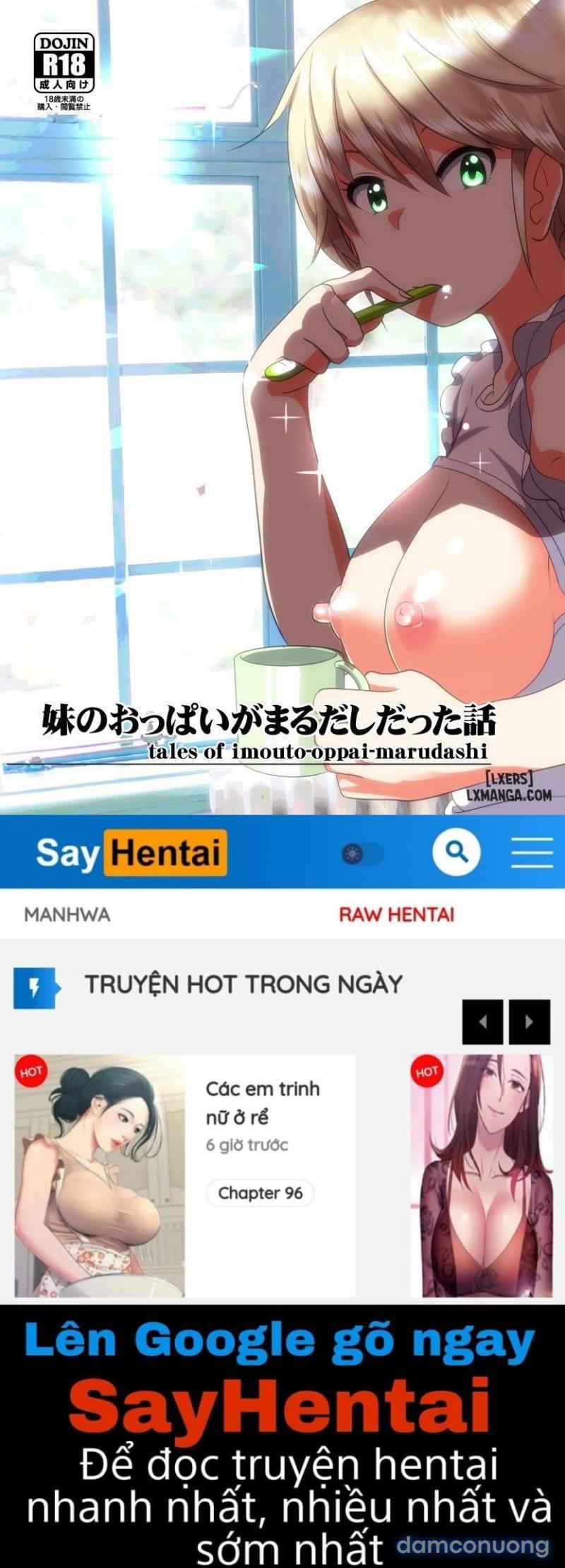Imouto no Oppai ga Marudashi Datta Hanashi Chapter 1 - Trang 34 - Dâm Cô Nương