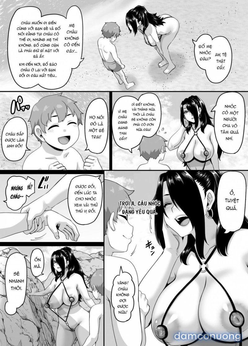 Kazoku Ryokou wa Yarimoku Beach de Sex Zanmai Chapter 3 - Trang 11 - Dâm Cô Nương