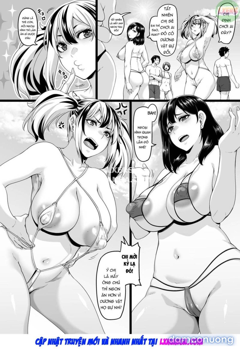 Kazoku Ryokou wa Yarimoku Beach de Sex Zanmai Chapter 2 - Trang 5 - Dâm Cô Nương
