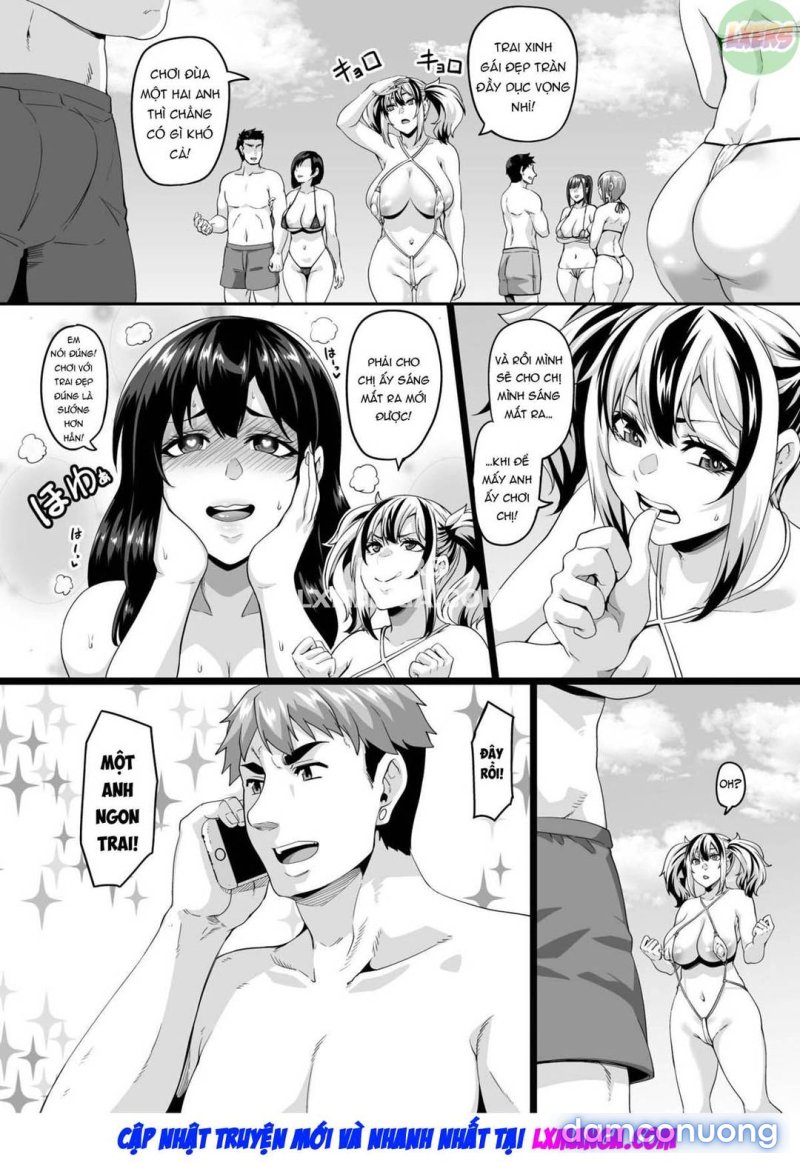Kazoku Ryokou wa Yarimoku Beach de Sex Zanmai Chapter 2 - Trang 7 - Dâm Cô Nương