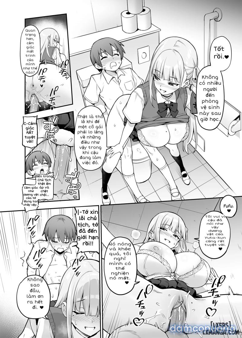 Akogare No Seitokaichou Ga Kyonyuu Sugiru Ken Chapter 1 - Trang 12 - Dâm Cô Nương