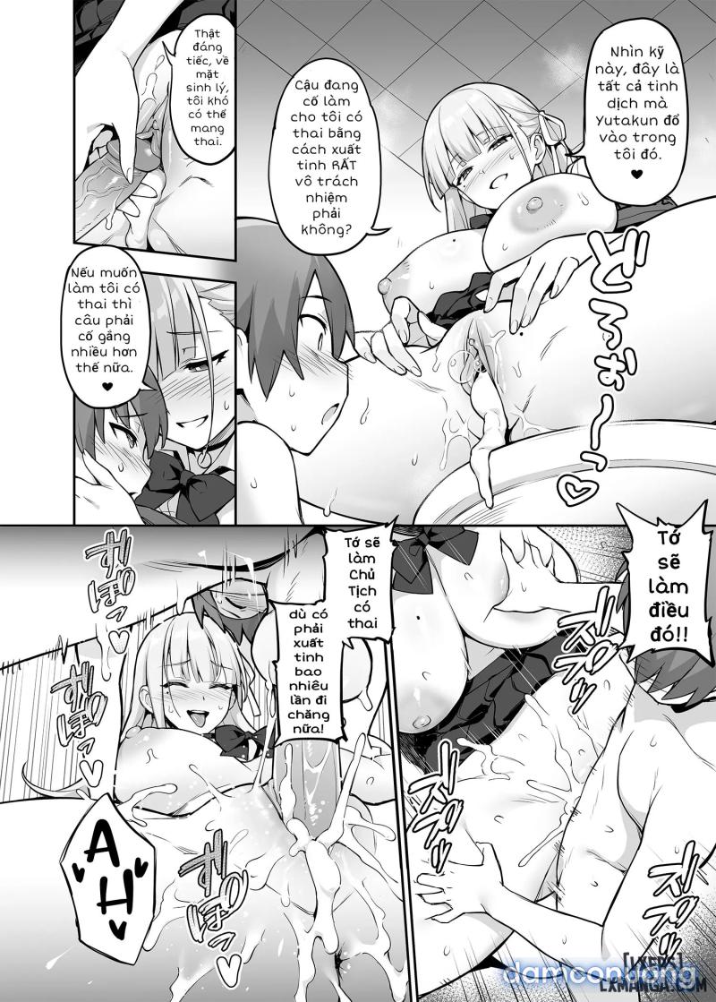 Akogare No Seitokaichou Ga Kyonyuu Sugiru Ken Chapter 1 - Trang 14 - Dâm Cô Nương