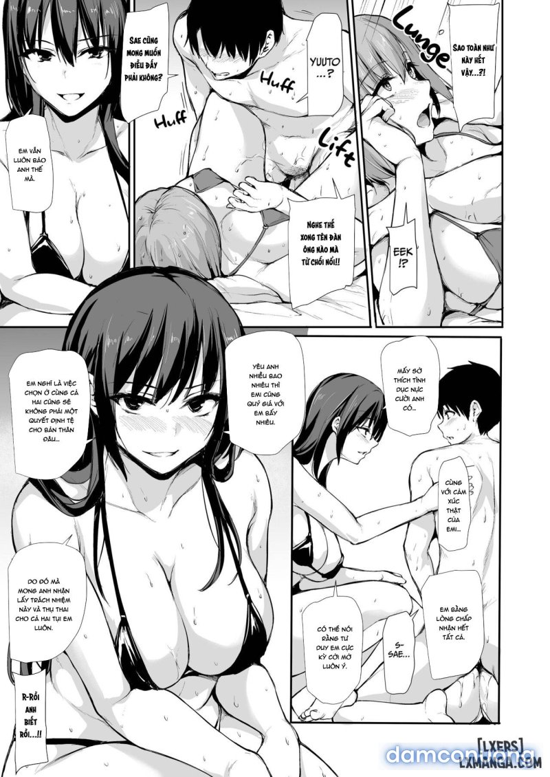 Tôi Không Cương Nổi Nên Vợ Tôi Mang Bạn Cô Âý Tới Chapter 3.2 - Trang 22 - Dâm Cô Nương