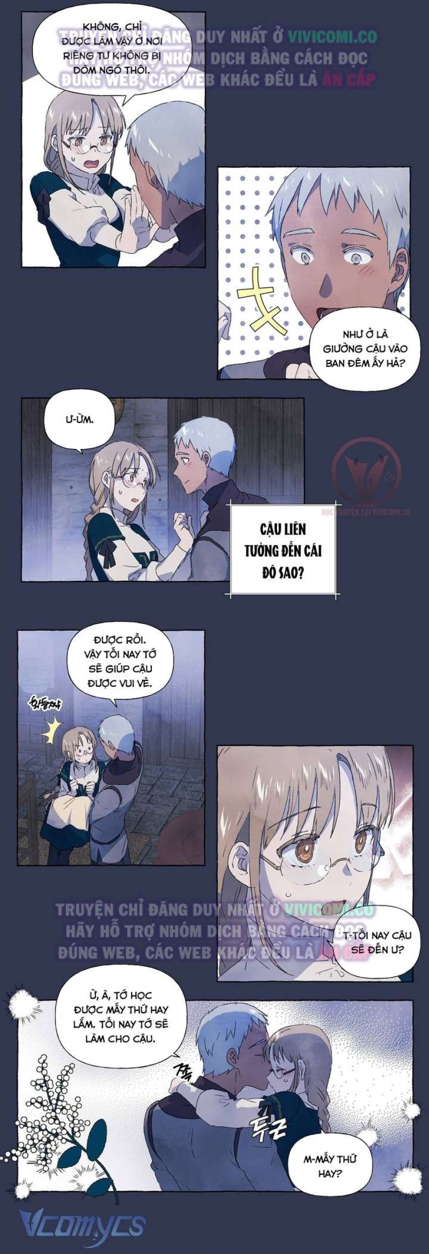 [18+] Chàng Sói Ngốc và Nàng Thủ Thư Chapter 11 - Trang 4 - Dâm Cô Nương