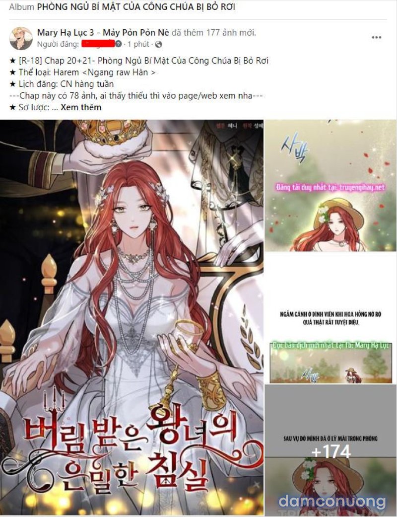 [18+] Phòng Ngủ Bí Mật Của Công Chúa Bị Bỏ Rơi Chapter 20.1 - Trang 1 - Dâm Cô Nương