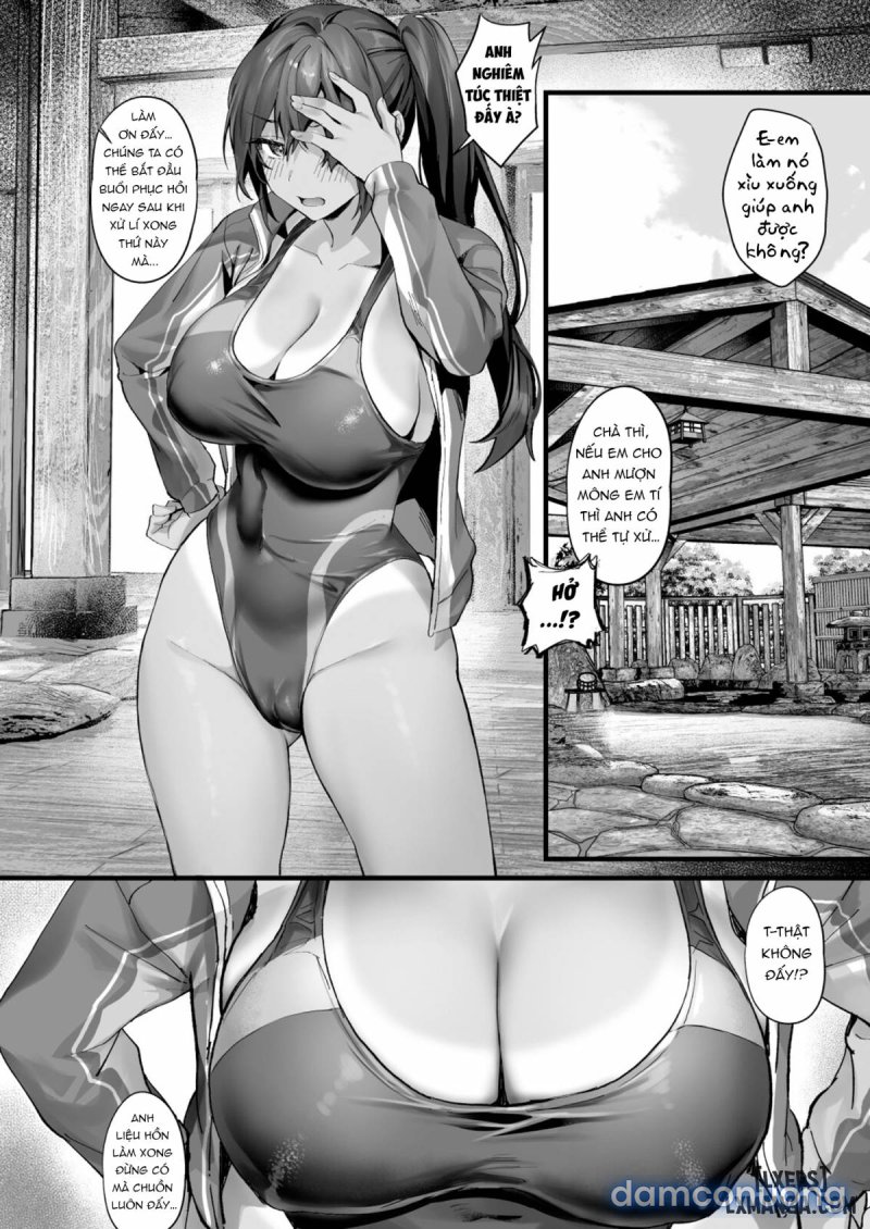 Hiyakeato no Musume to Fuufu ni natta Sono Yoru, Gibo mo Ukkari Haramasete shimau Natsu Oneshot - Trang 7 - Dâm Cô Nương