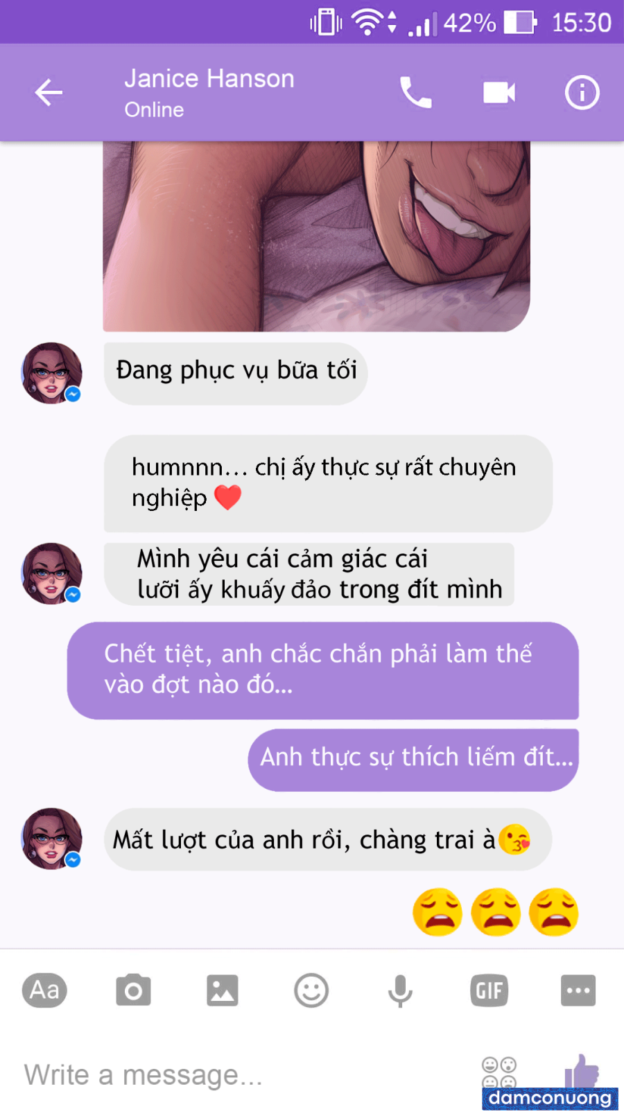 Chat S.e.x Cùng Janice Chapter 2 - Trang 6 - Dâm Cô Nương