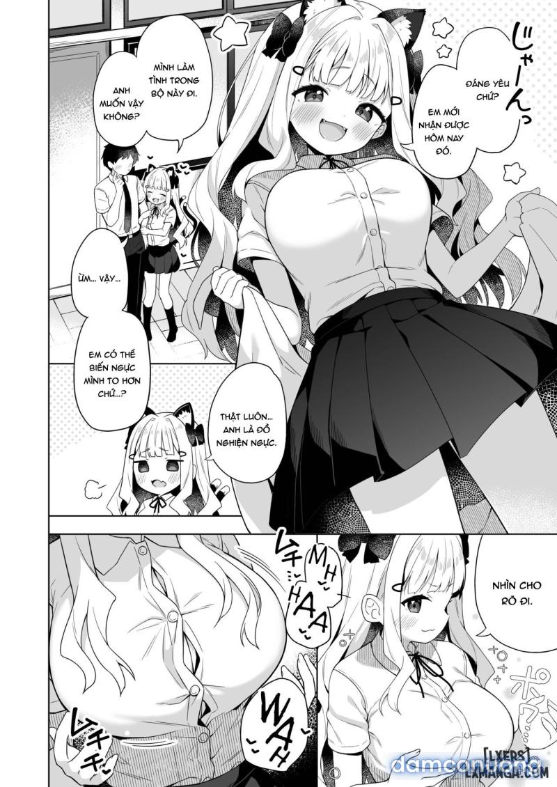 Chinmai Dekapai Nekomimi-chan to Seifuku Ecchi suru Hon Chapter 1 - Trang 3 - Dâm Cô Nương