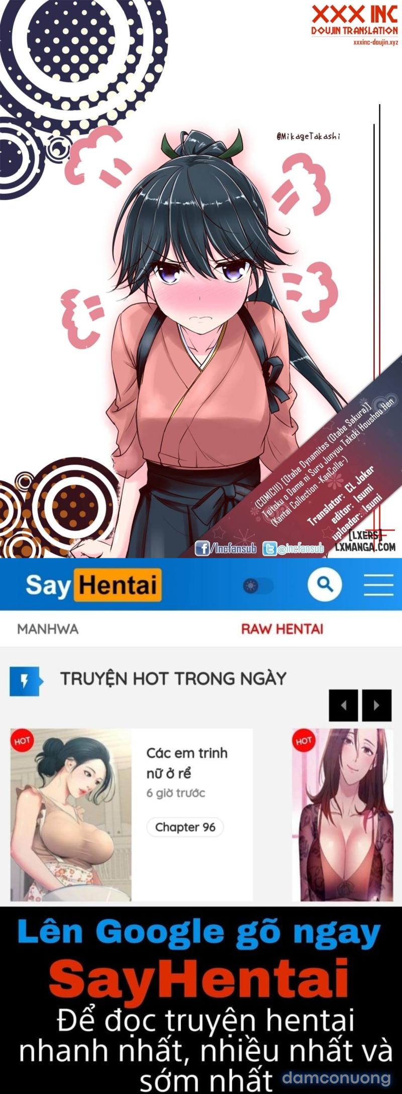 Teitoku o Dame ni Suru Junyuu Tekoki Houshou Hen Chapter 1 - Trang 25 - Dâm Cô Nương
